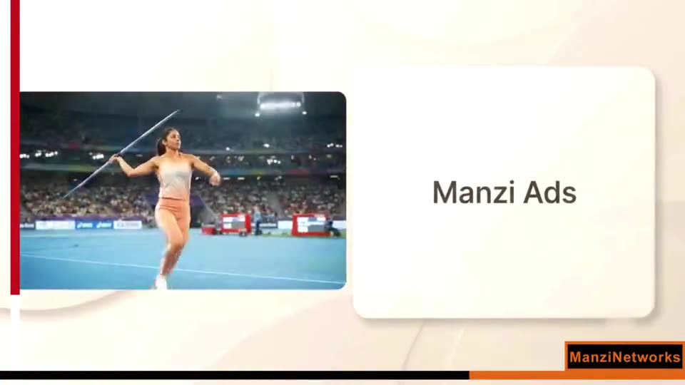 Javelin broadcast shrunk to one side of the screen with an ad beside it